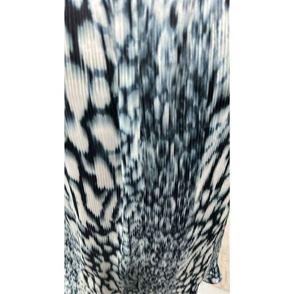Elie Tahari Pleated Printed Midi Skirt Size 0 - Picture 11 of 14
